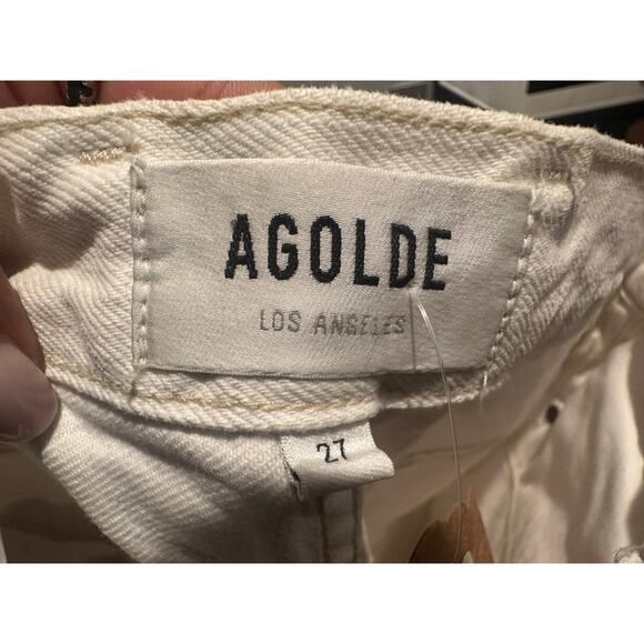 AGOLDE – High-Rise Straight Balloon Jeans – White – Size 27 - Picture 2 of 4